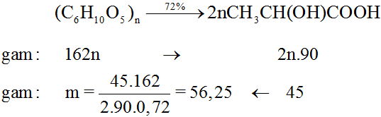 Phản ứng thủy phân Tinh bột, Xenlulozơ