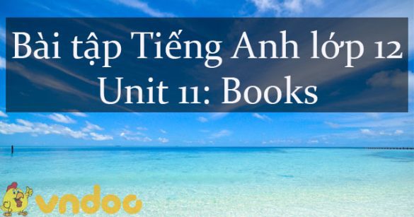 Bài tập tiếng Anh lớp 12 Unit 11 Books có đáp án