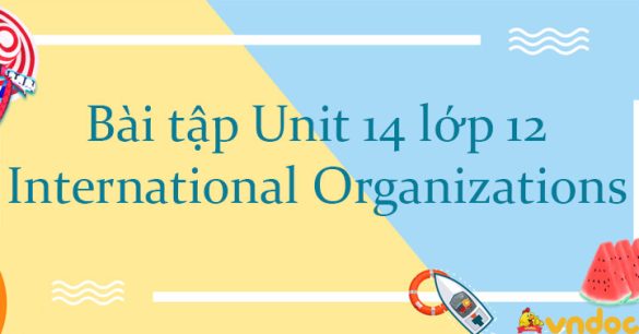 Bài tập tiếng Anh lớp 12 Unit 14 International organizations có đáp án