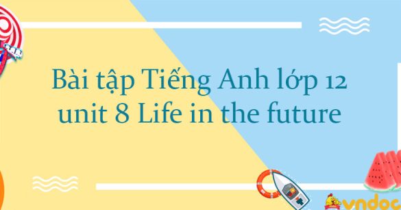 Bài tập Tiếng Anh lớp 12 unit 8 Life in the future