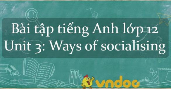 Bài tập tiếng Anh lớp 12 Unit 3 Ways of socialising