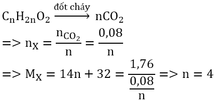 Bài toán về phản ứng đốt cháy Este