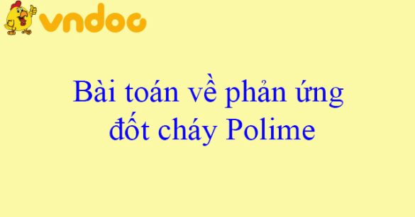 Bài toán về phản ứng đốt cháy Polime