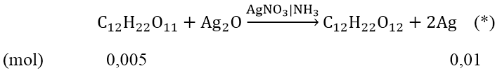 Phản ứng tráng bạc của Glucozơ