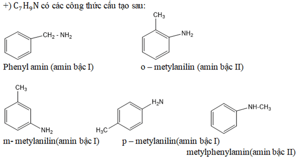 Bài tập đồng phân