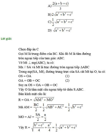 Câu hỏi trắc nghiệm Toán 12 chương 2