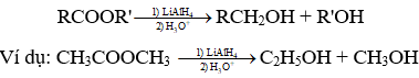 Dạng bài tập phản ứng khử Este