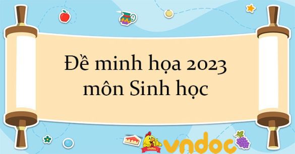 Đáp án đề minh họa 2023 môn Sinh học