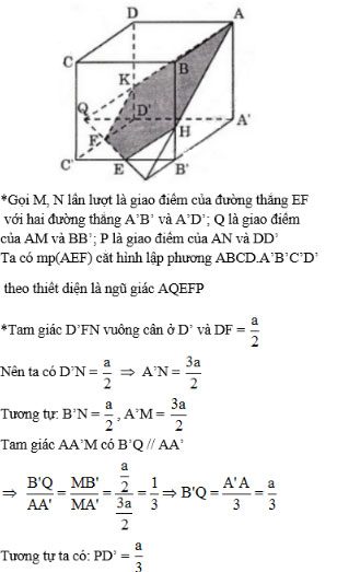 Giải bài tập ôn tập cuối năm Hình học 12