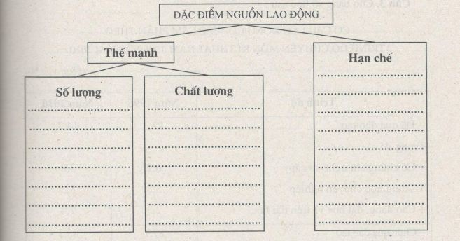 Giải bài tập SBT Địa lý 12 bài 17: Lao động và việc làm