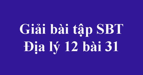 Giải bài tập SBT Địa lý 12 bài 31: Vấn đề phát triển thương mai, du lịch