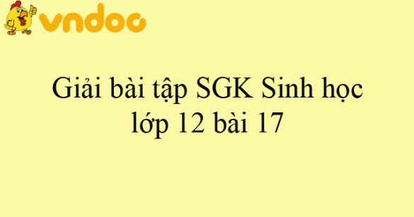 Giải bài tập SGK Sinh học lớp 12 bài 17: Cấu trúc di truyền của quần thể (tiếp theo)