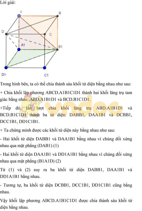 Giải bài tập Toán lớp 12 trang 18 SGK