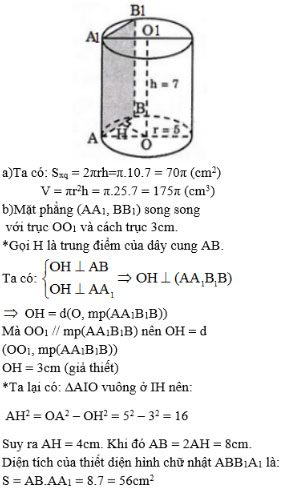 Giải bài tập Toán 12 chương 2 bài 1