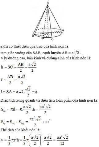 Giải bài tập Toán 12 chương 2 bài 1