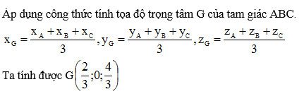 Giải bài tập Toán 12 chương 3 bài 1