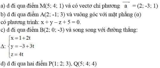 Giải bài tập Toán 12 chương 3 bài 3