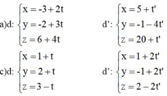 Giải bài tập Toán 12 chương 3 bài 3