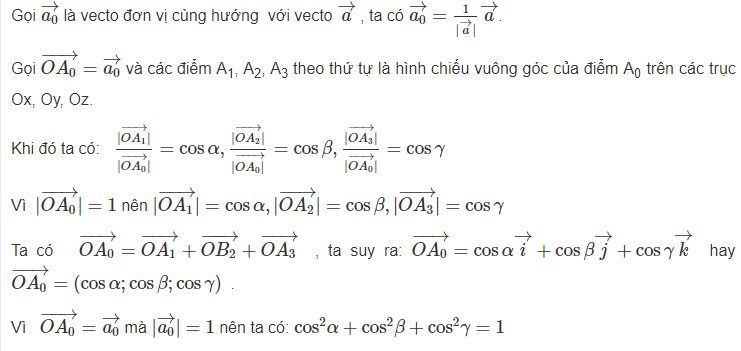 Giải SBT Toán 12 bài 1: Hệ tọa độ trong không gian