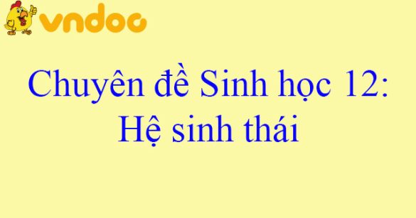 Hệ sinh thái