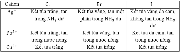 Lý thuyết: Nhận biết một số cation trong dung dịch