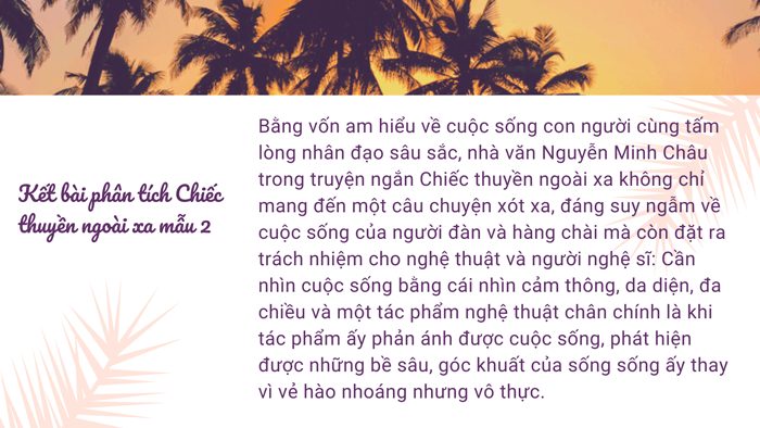 Kết bài phân tích truyện chiếc thuyền ngoài xa 2