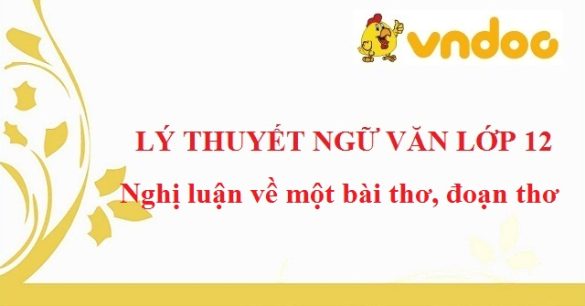 Nghị luận về một bài thơ, đoạn thơ