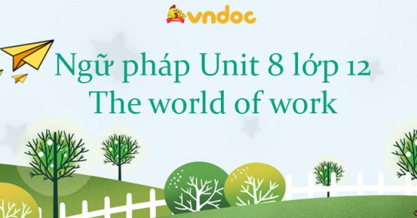 Ngữ pháp Unit 8 lớp 12 The world of work