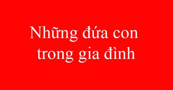 Những đứa con trong gia đình