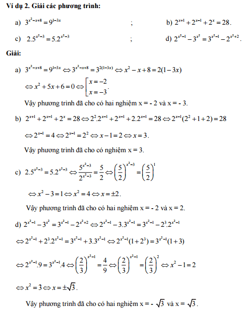 Phương pháp giải phương trình