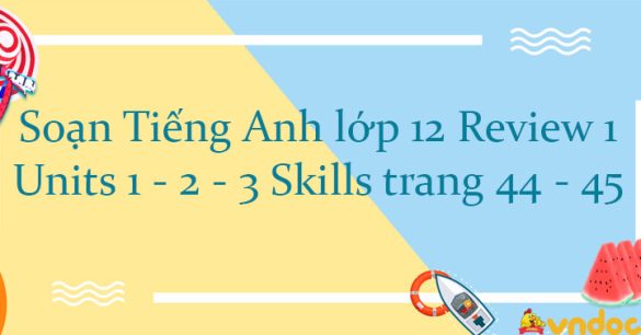 Review 1 lớp 12 Skills