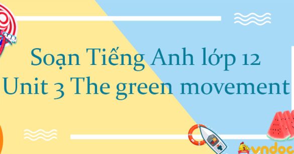 Tiếng Anh lớp 12 Unit 3 The green movement