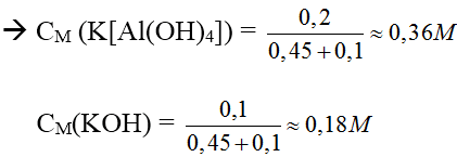 Tính lưỡng tính của nhôm