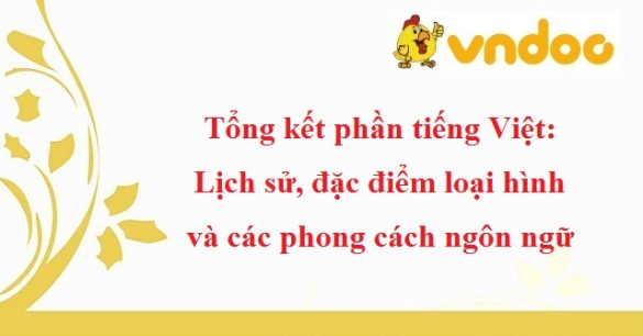 Tổng kết phần tiếng Việt: Lịch sử, đặc điểm loại hình và các phong cách ngôn ngữ