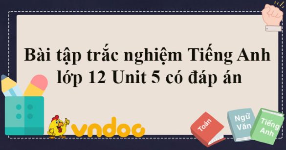 Bài tập trắc nghiệm Tiếng Anh 12 Unit 5 Online