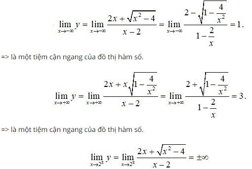 Trắc nghiệm Toán 12 chương 1: Đường tiệm cận