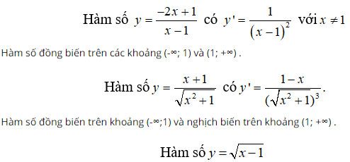 Trắc nghiệm Toán 12 chương 1