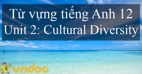 Từ vựng Unit 2 lớp 12 Cultural diversity