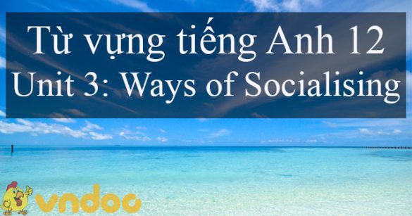 Từ vựng Unit 3 lớp 12 Ways of Socialising