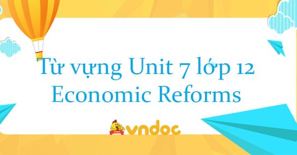 Từ vựng Unit 7 lớp 12 Economic Reforms