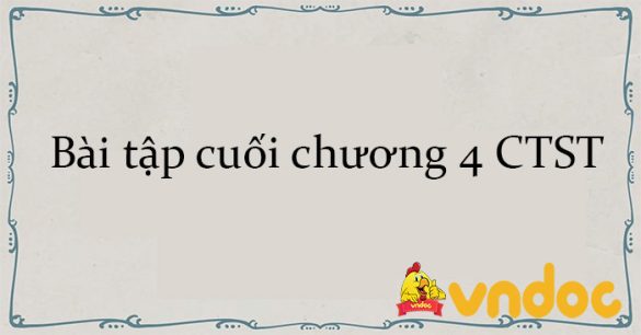 Bài tập cuối chương 4 CTST