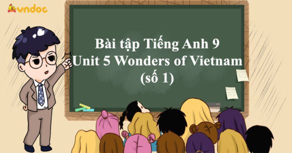 Bài tập Tiếng Anh 9 Unit 5 Wonders of Vietnam (số 1)