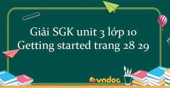 Getting started unit 3 lớp 10