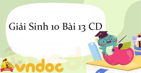 Giải Sinh 10 Bài 13: Chu kì tế bào và nguyên phân CD