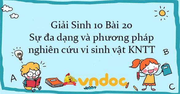 Giải Sinh 10 Bài 20: Sự đa dạng và phương pháp nghiên cứu vi sinh vật KNTT