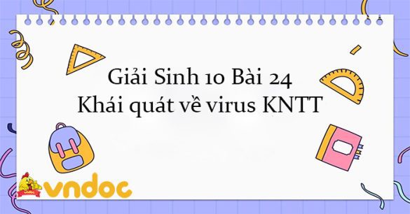 Giải Sinh 10 Bài 24: Khái quát về virus KNTT