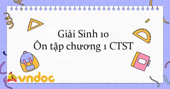 Giải Sinh 10 Ôn tập chương 1 CTST