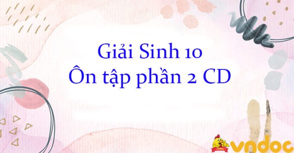 Giải Sinh 10 Ôn tập phần 2 CD