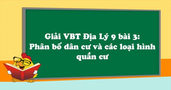 Giải VBT Địa Lý lớp 9 bài 3: Phân bố dân cư và các loại hình quần cư