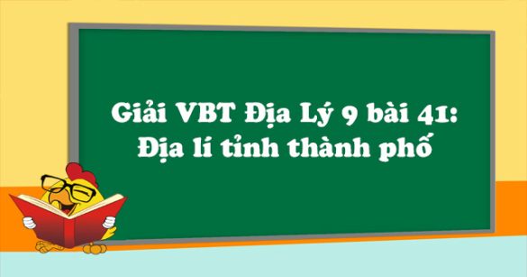 Giải VBT Địa Lý lớp 9 bài 41: Địa lí tỉnh thành phố